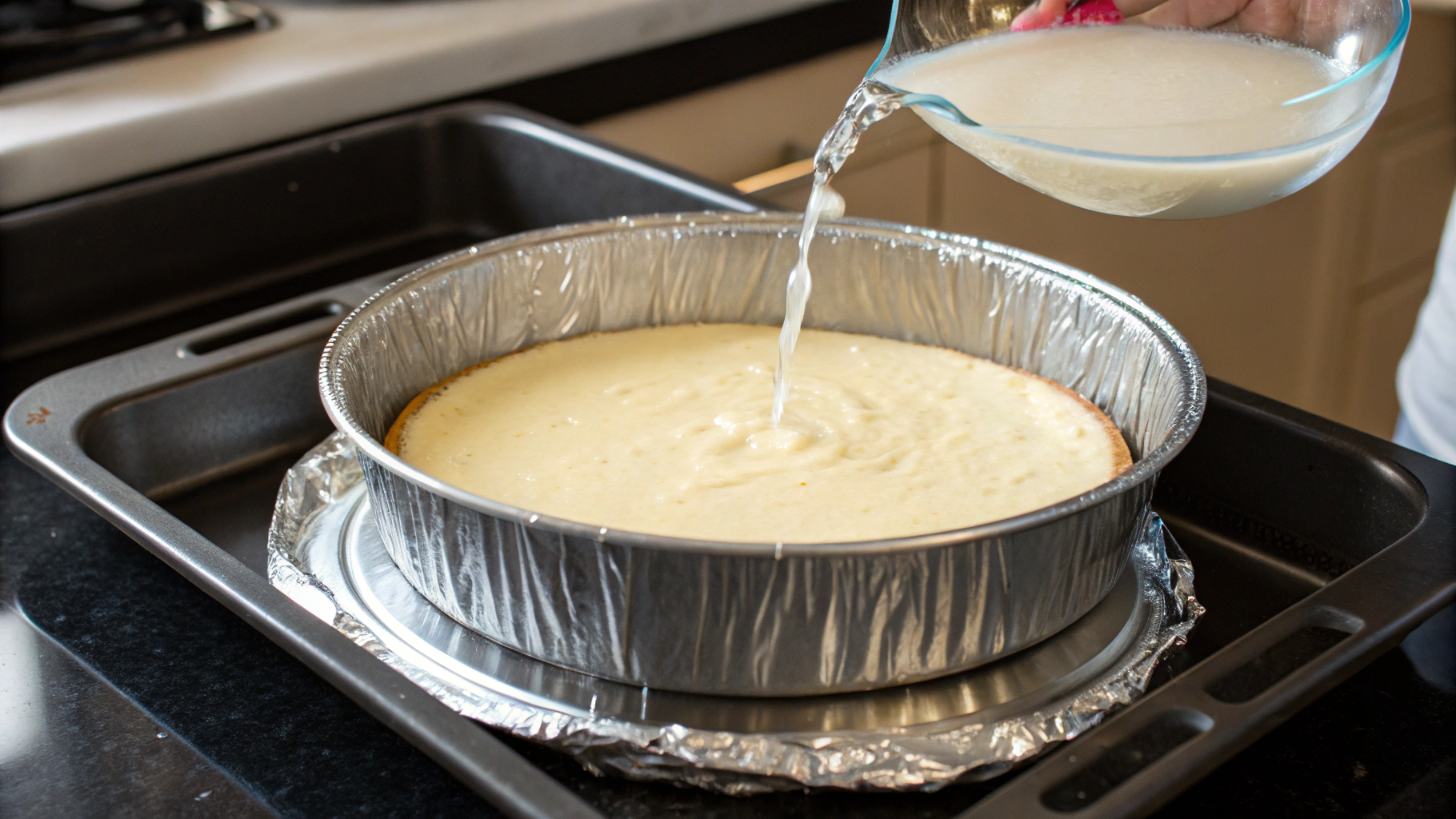 Prepared springform pan with optional pork rind crust