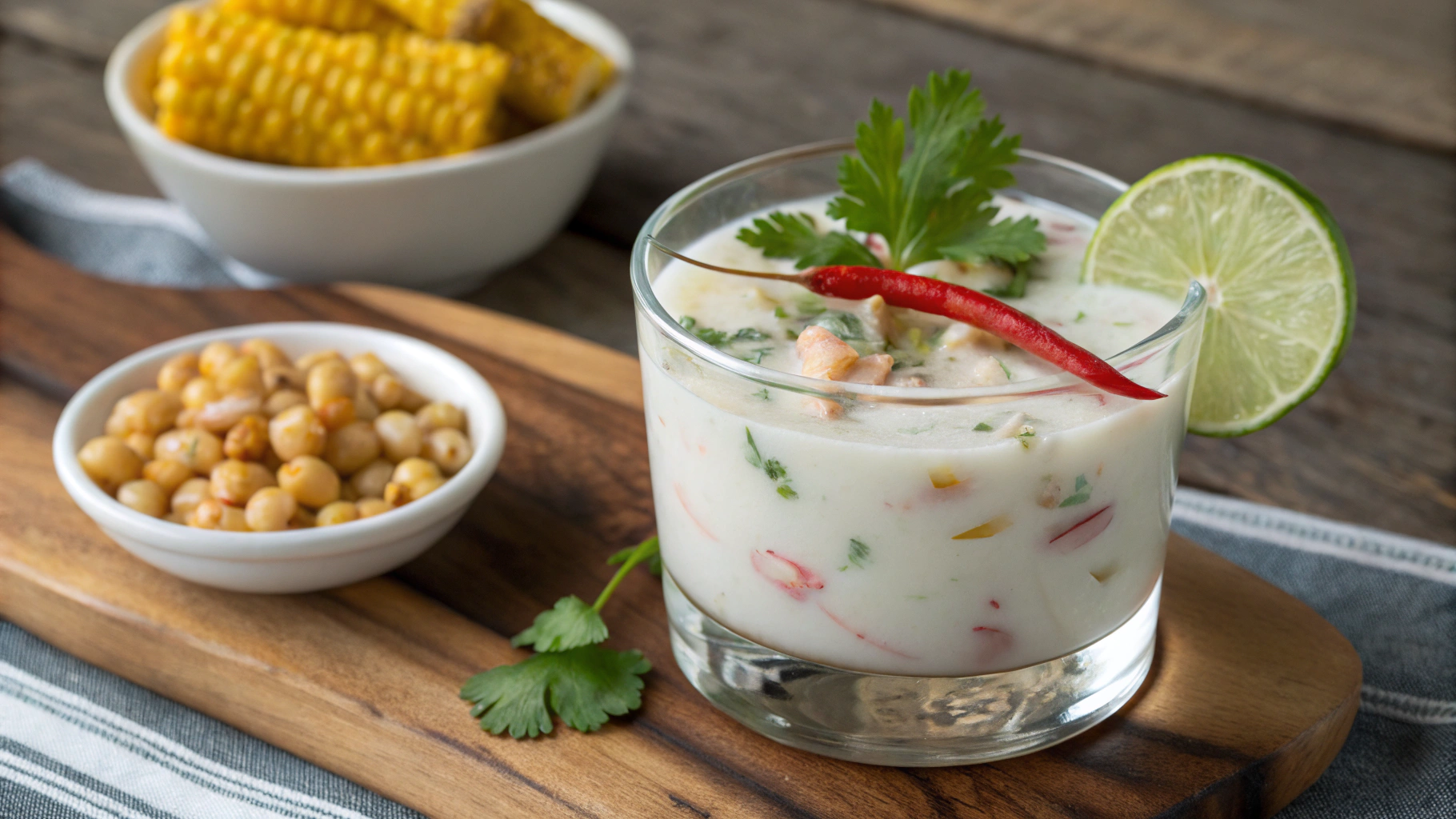 Fresh ingredients prepped for authentic leche de tigre