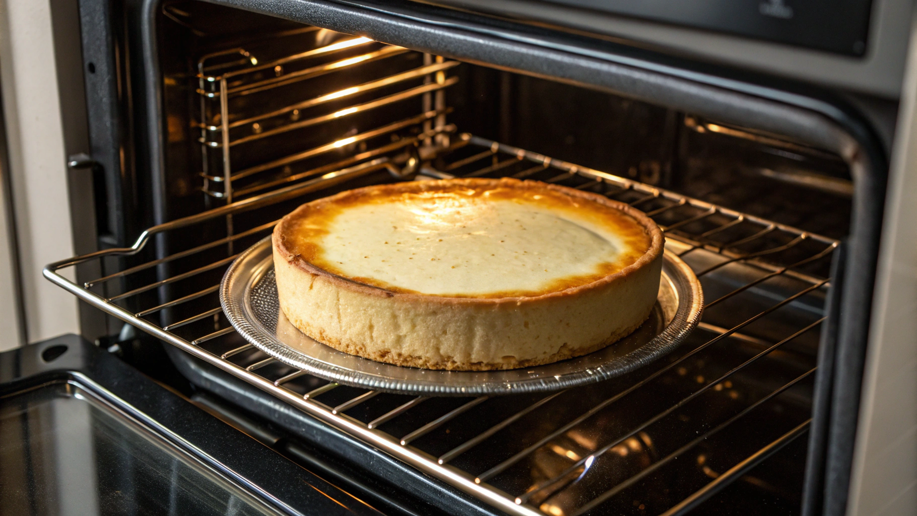 Prepared springform pan with optional pork rind crust