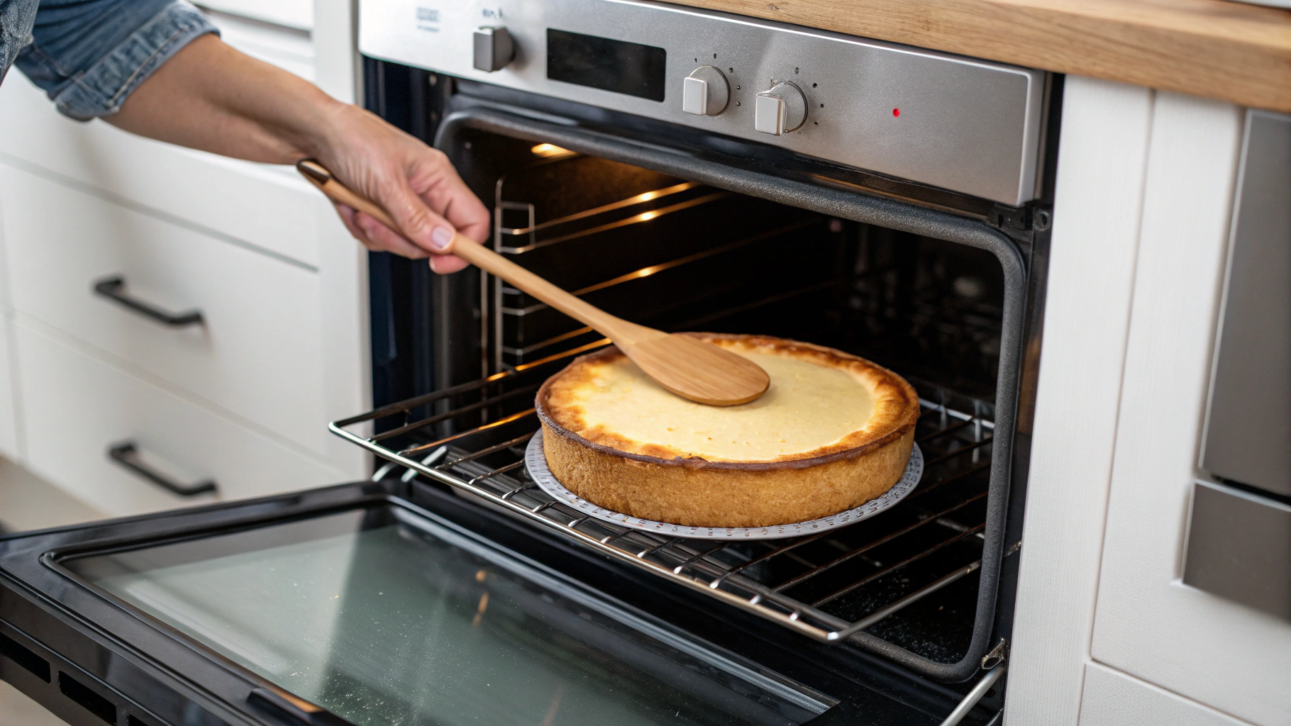 Prepared springform pan with optional pork rind crust