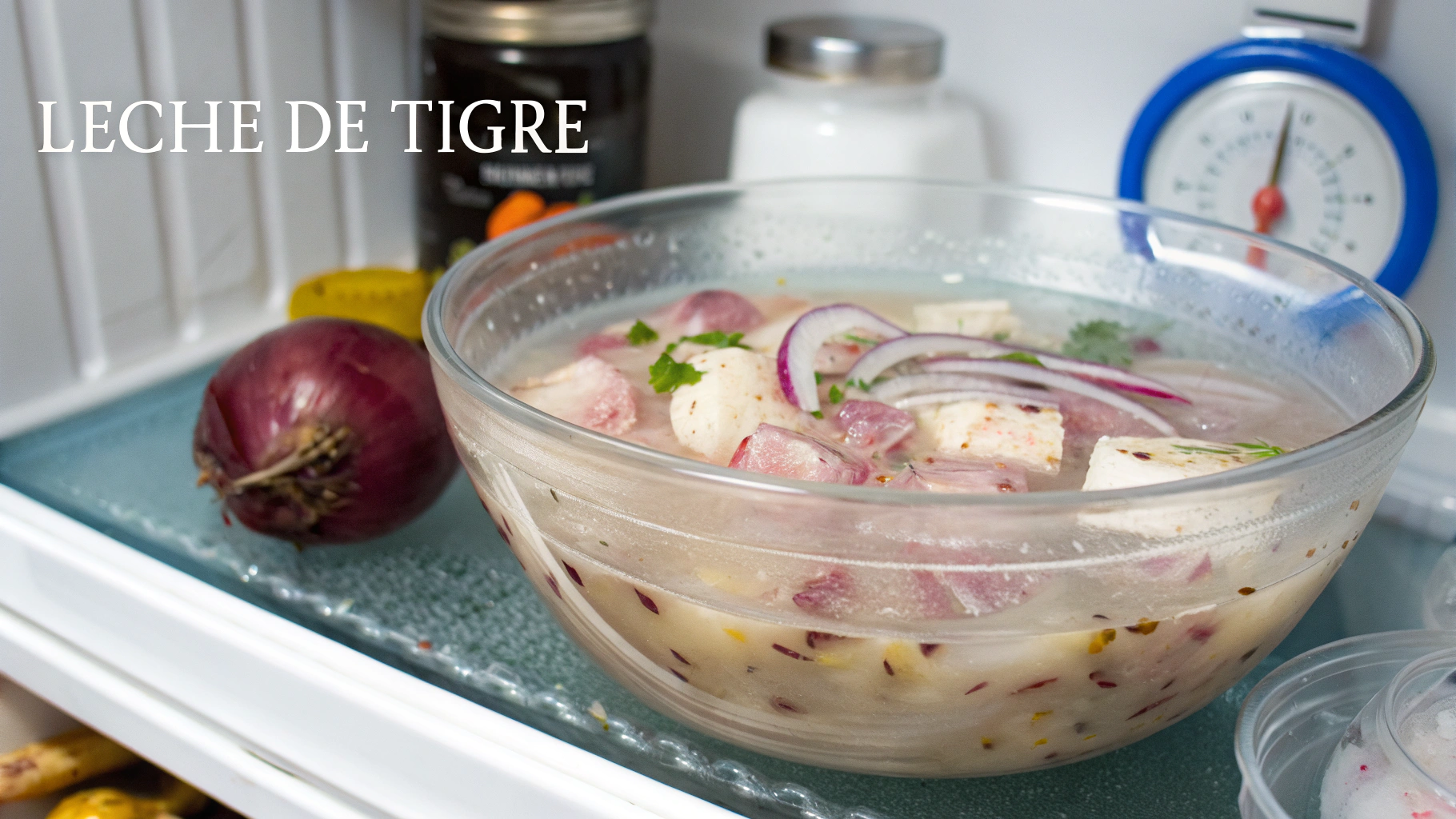 Fresh ingredients prepped for authentic leche de tigre