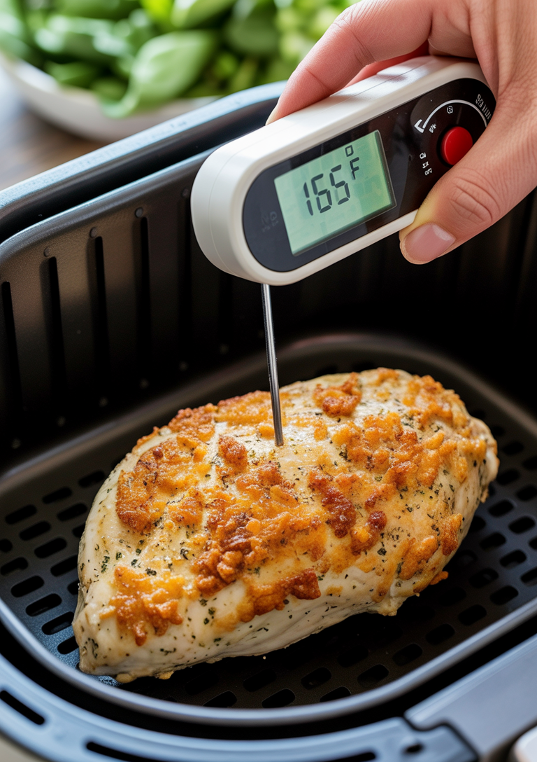 Pound chicken breasts to even thickness for consistent cooking