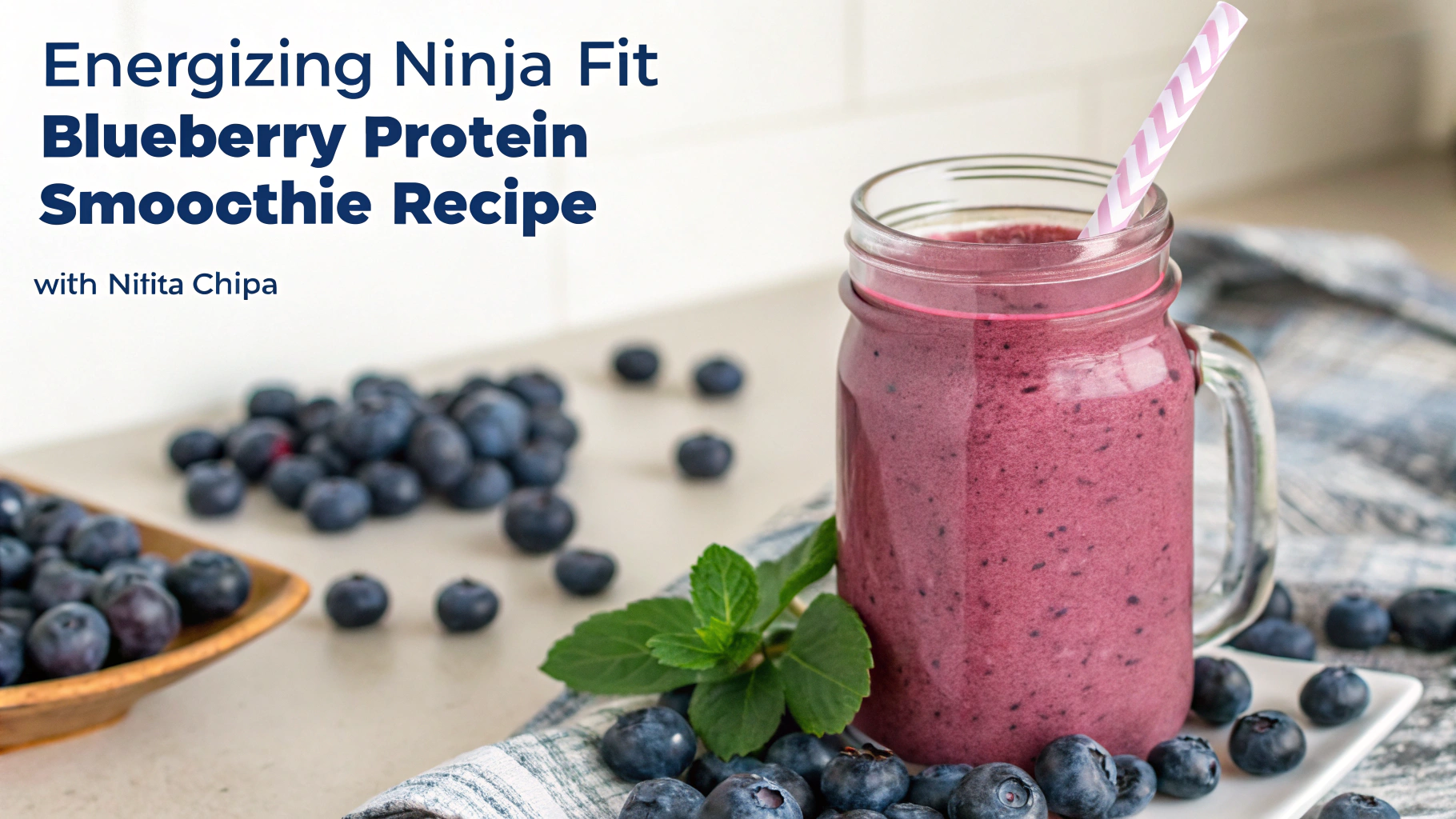 Adding almond milk to the Ninja Fit blender cup first