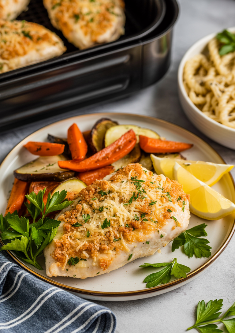 Pound chicken breasts to even thickness for consistent cooking