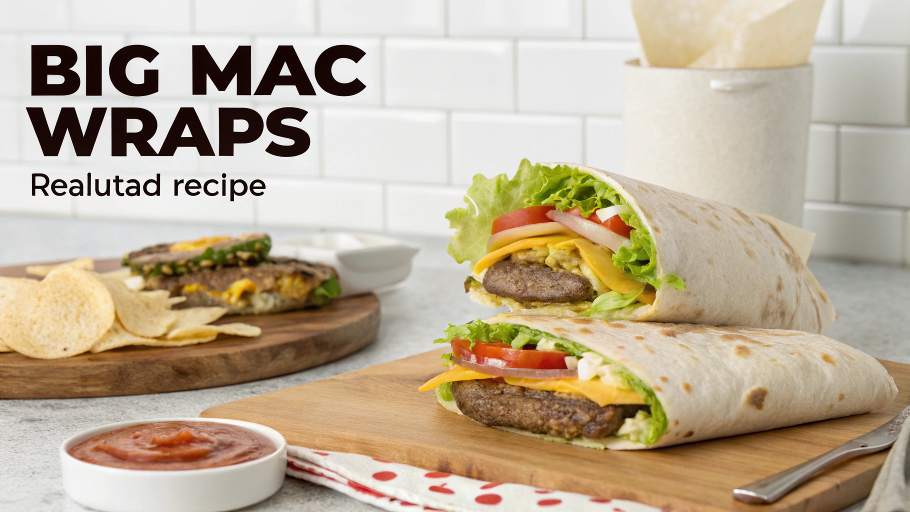 Homemade Big Mac special sauce ready for the wraps