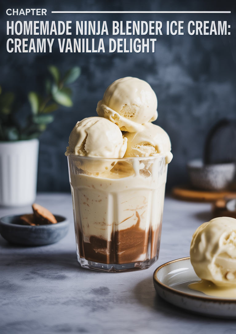 Whisking the ice cream base until smooth