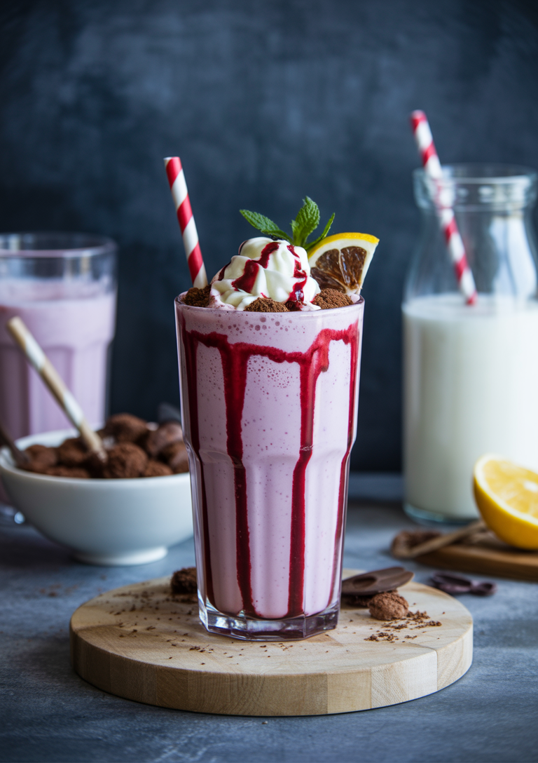 Prepare all your milkshake ingredients before starting