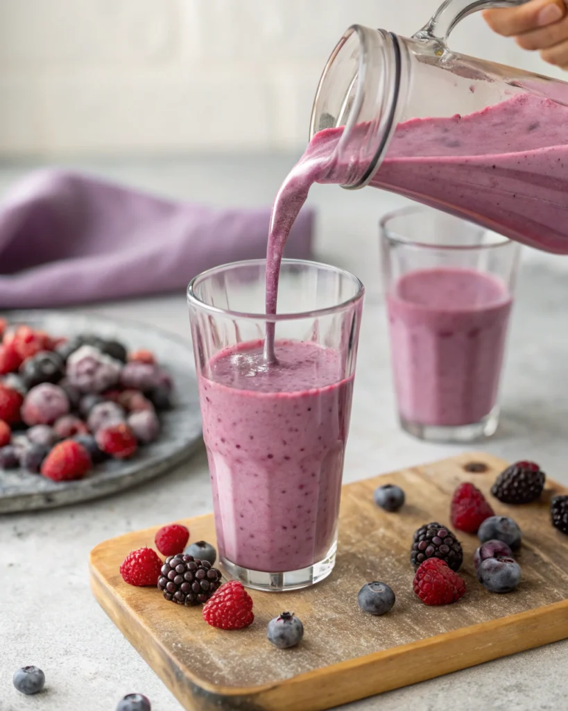How to make a smoothie with frozen fruit