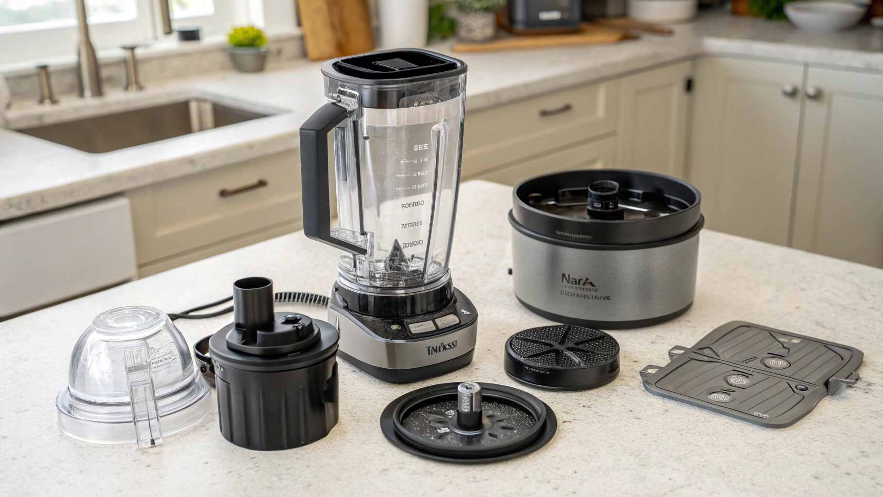 Completely disassemble all Ninja blender components before cleaning