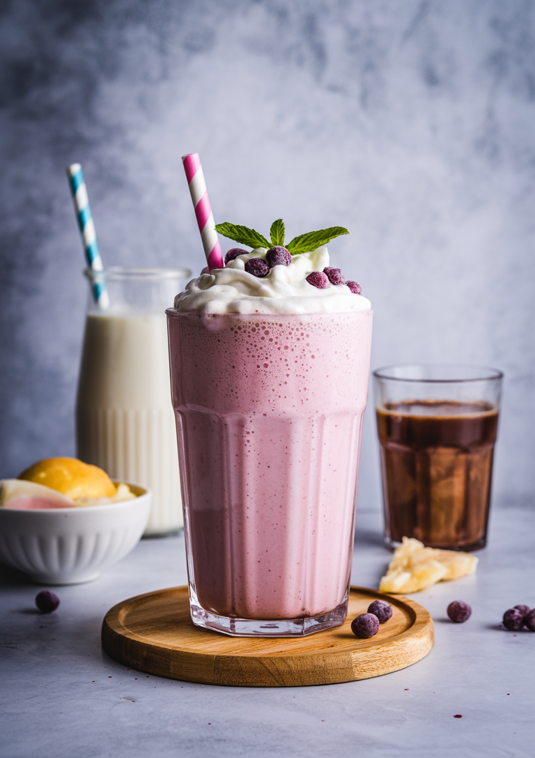 Prepare all your milkshake ingredients before starting