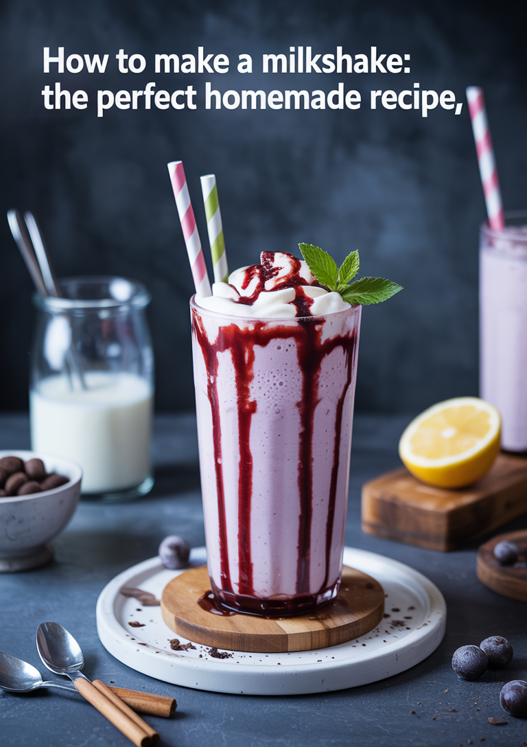 Prepare all your milkshake ingredients before starting
