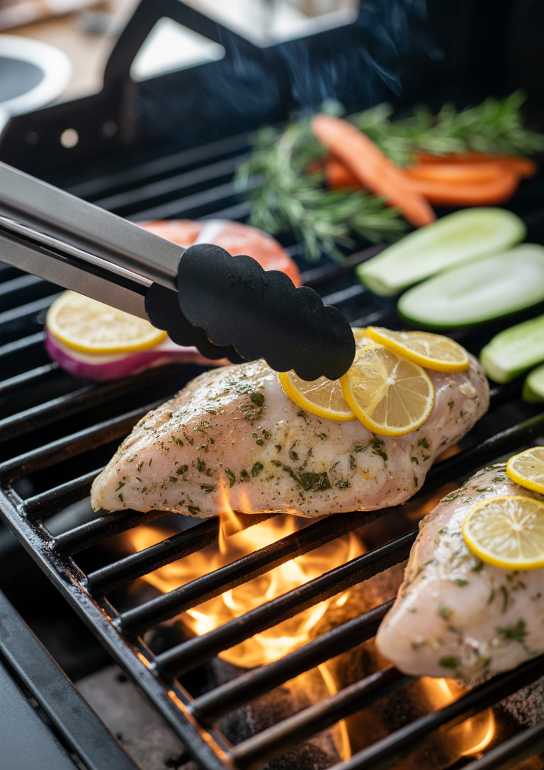Fresh lemon herb marinade for the chicken